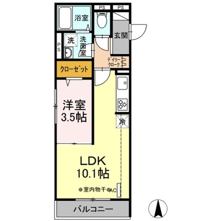 D-room浜町の物件間取画像